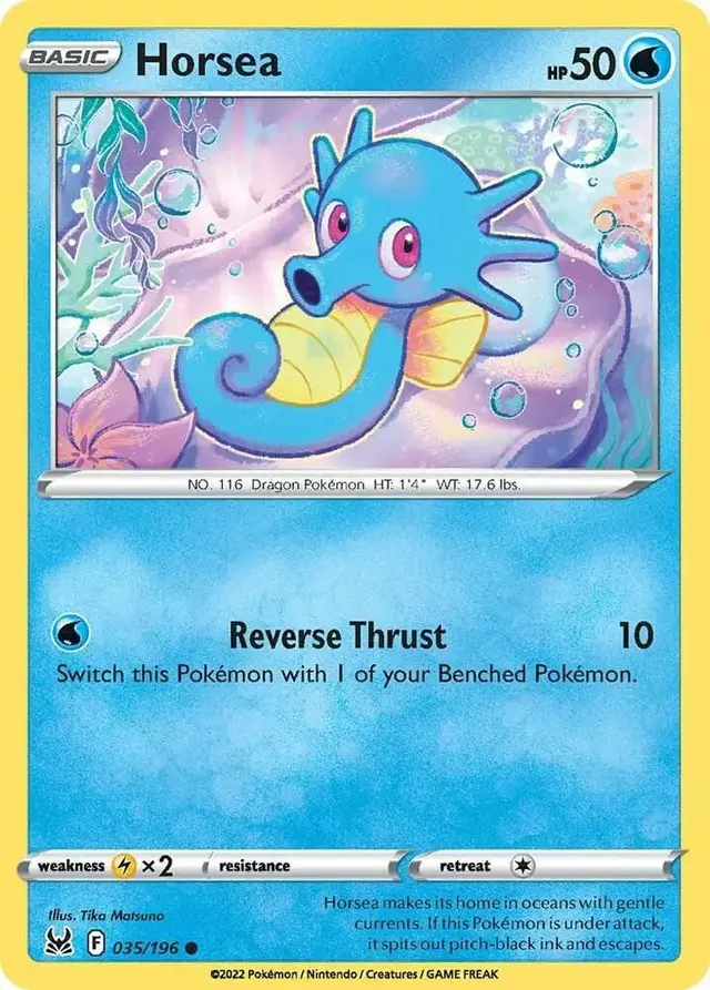 Horsea [Reverse Holo] - Pokemon Lost Origin #35
