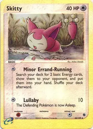 Skitty [Reverse Holo] - Pokemon Ruby & Sapphire #44