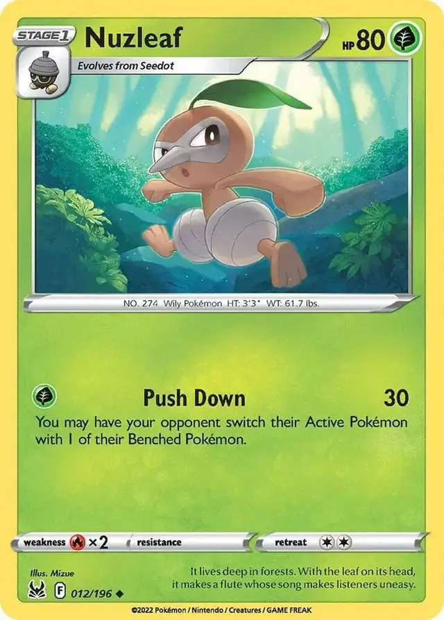 Nuzleaf - Pokemon Lost Origin #12