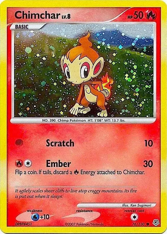 Chimchar [Cosmos Holo] - Pokemon Diamond & Pearl #76