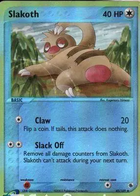 Slakoth [Reverse Holo] - Pokemon Ruby & Sapphire #45