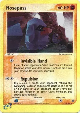 Nosepass [Reverse Holo] - Pokemon Ruby & Sapphire #18