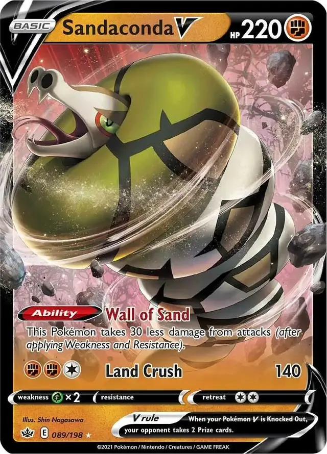 Sandaconda V - Pokemon Chilling Reign #89