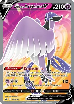 Galarian Articuno V 169 - Pokemon Chilling Reign