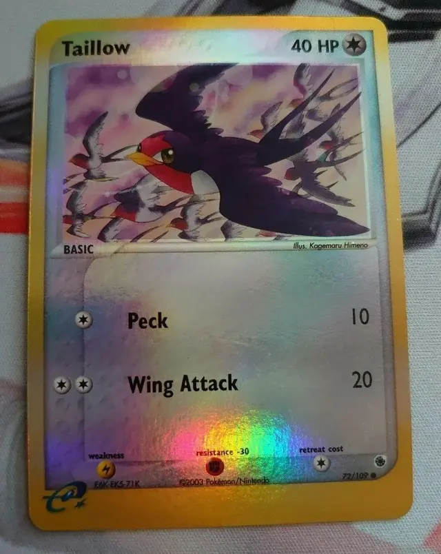 Taillow [Reverse Holo] - Pokemon Ruby & Sapphire #72