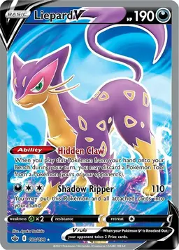 Liepard V 180 - Pokemon Chilling Reign