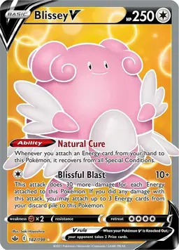 Blissey V 182 - Pokemon Chilling Reign