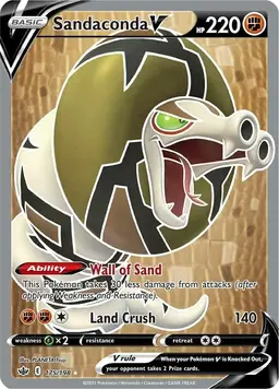 Sandaconda V 175 - Pokemon Chilling Reign