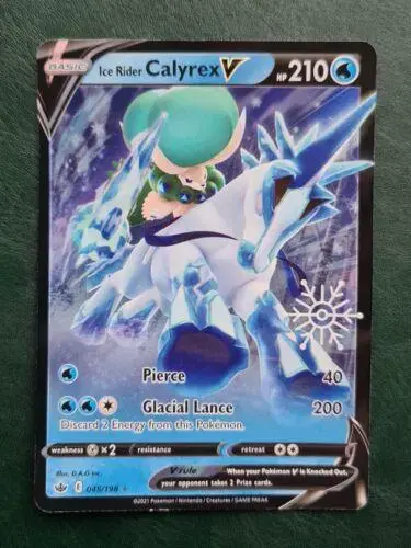 Ice Rider Calyrex V [Snowflake Stamp] - Pokemon Chilling Reign #45