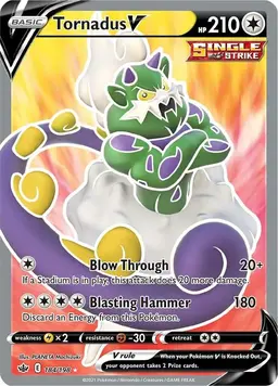 Tornadus V 184 - Pokemon Chilling Reign