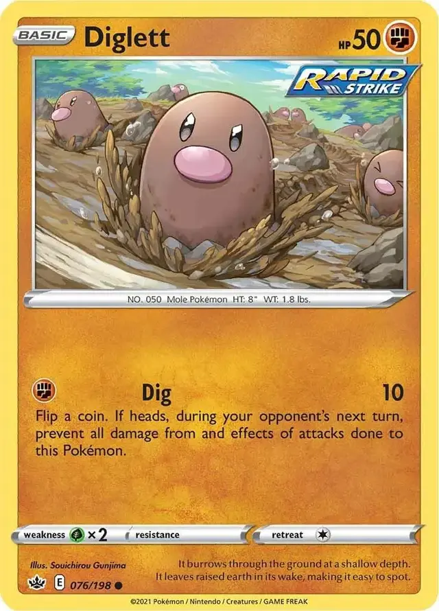 Diglett - Pokemon Chilling Reign #76