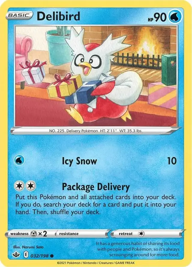Delibird - Pokemon Chilling Reign #32