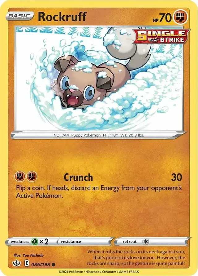 Rockruff - Pokemon Chilling Reign #86