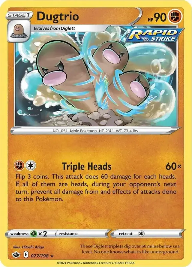 Dugtrio - Pokemon Chilling Reign #77