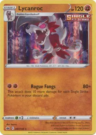 Lycanroc [Holo] - Pokemon Chilling Reign #87
