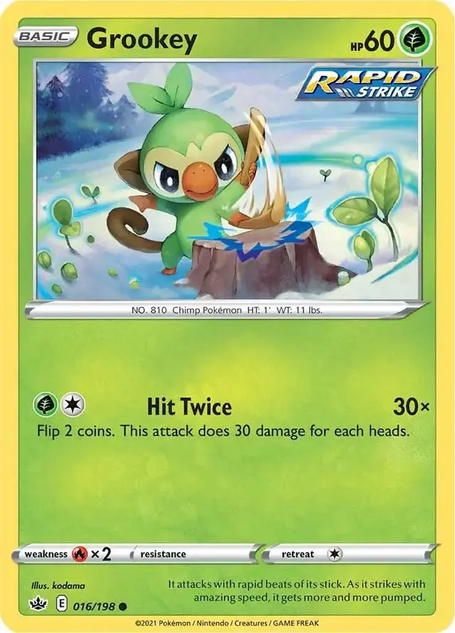 Grookey - Pokemon Chilling Reign #16