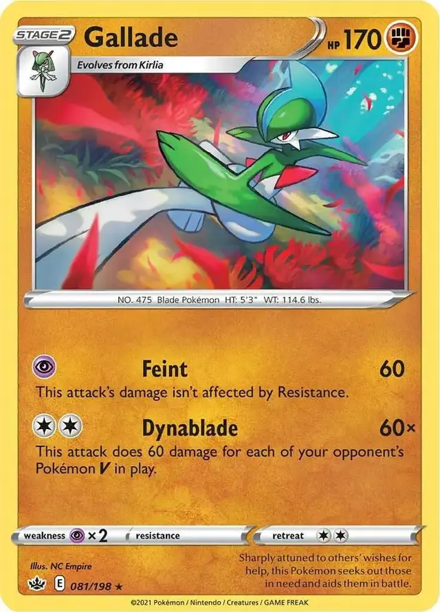 Gallade - Pokemon Chilling Reign #81
