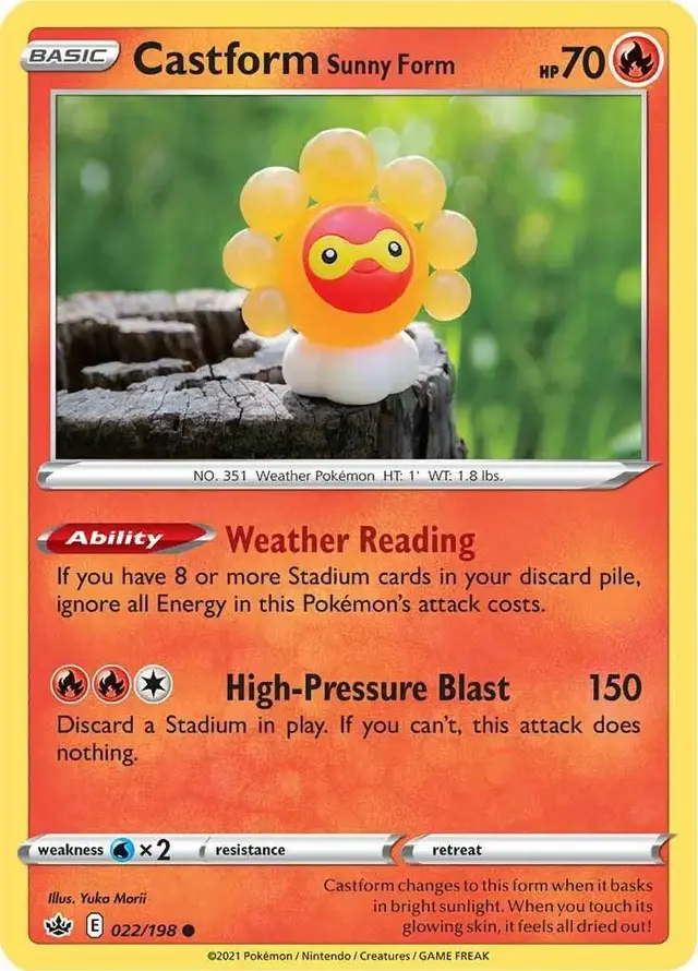 Castform Sunny Form - Pokemon Chilling Reign #22