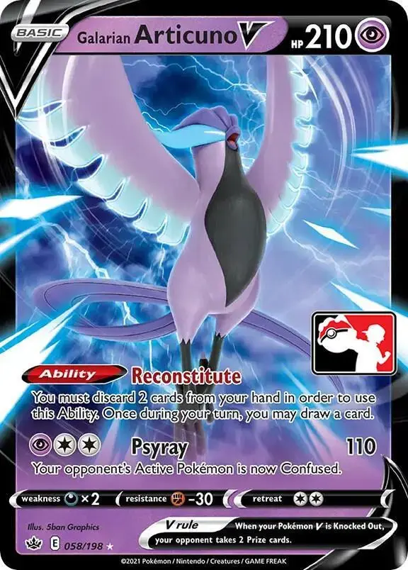 Galarian Articuno V [Prize Pack] - Pokemon Prize Pack Series #58