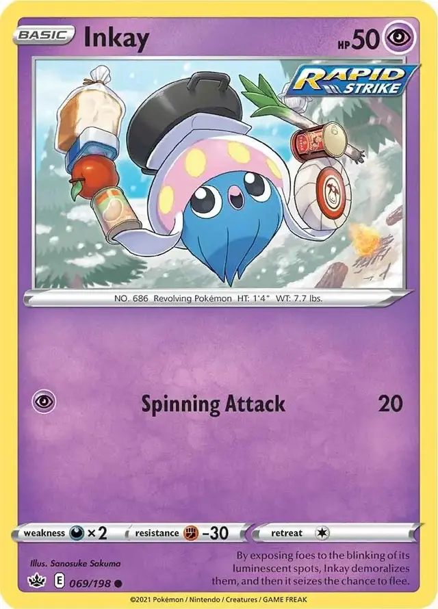 Inkay - Pokemon Chilling Reign #69