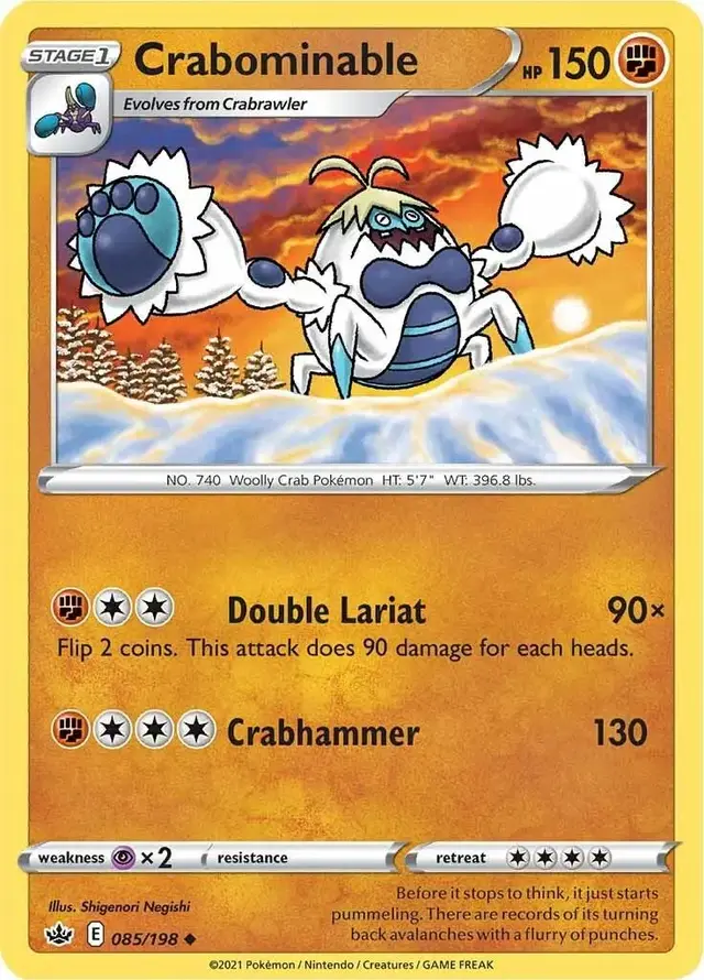 Crabominable - Pokemon Chilling Reign #85