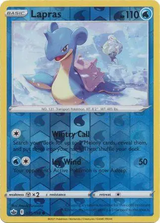 Lapras [Reverse Holo] - Pokemon Chilling Reign #29