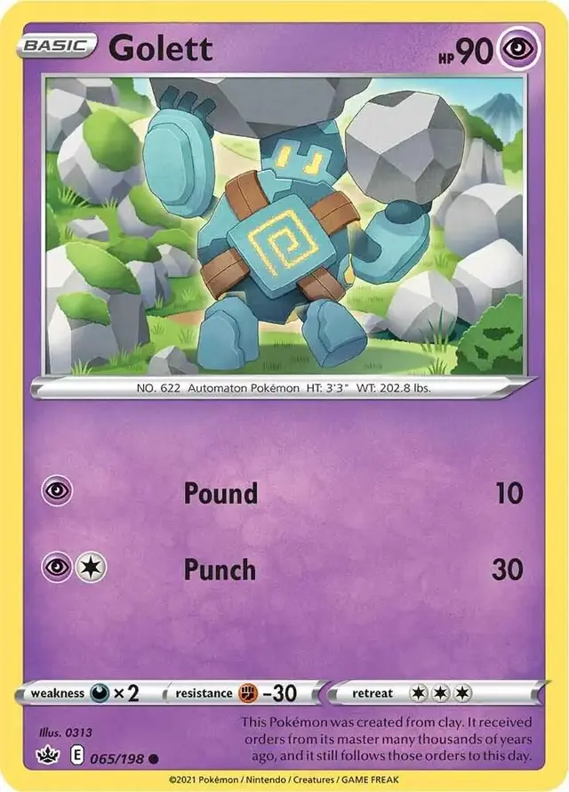 Golett - Pokemon Chilling Reign #65