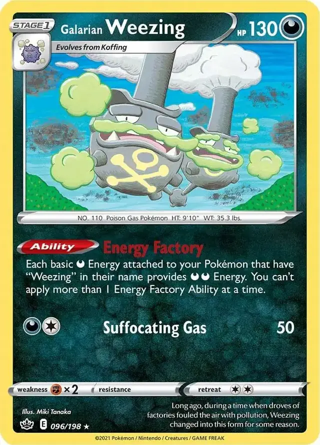 Galarian Weezing - Pokemon Chilling Reign #96