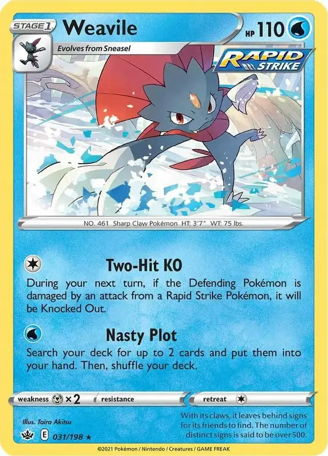 Weavile - Pokemon Chilling Reign #31