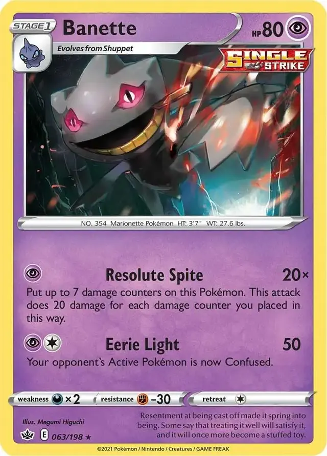 Banette - Pokemon Chilling Reign #63