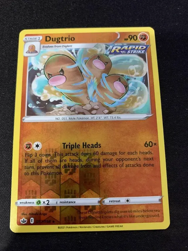 Dugtrio [Reverse Holo] - Pokemon Chilling Reign #77