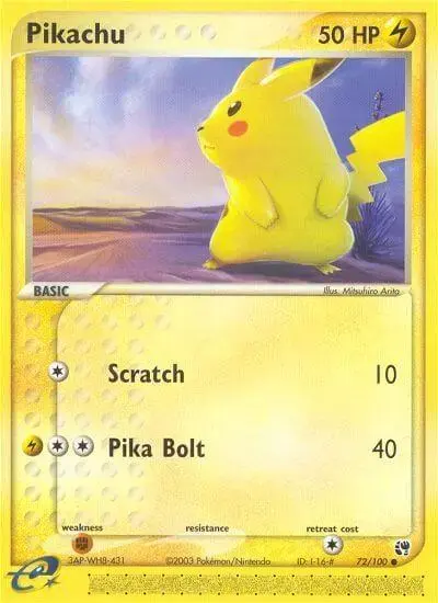 Pikachu - Pokemon Sandstorm #72
