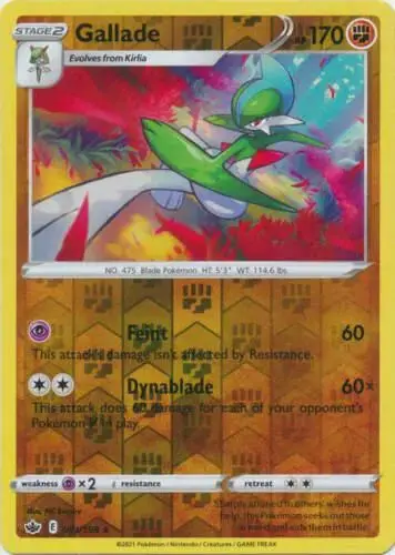 Gallade [Reverse Holo] - Pokemon Chilling Reign #81