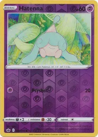 Hatenna [Reverse Holo] - Pokemon Chilling Reign #71