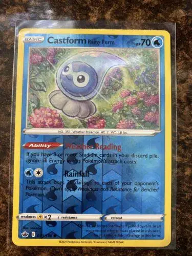 Castform Rainy Form [Reverse Holo] - Pokemon Chilling Reign #33