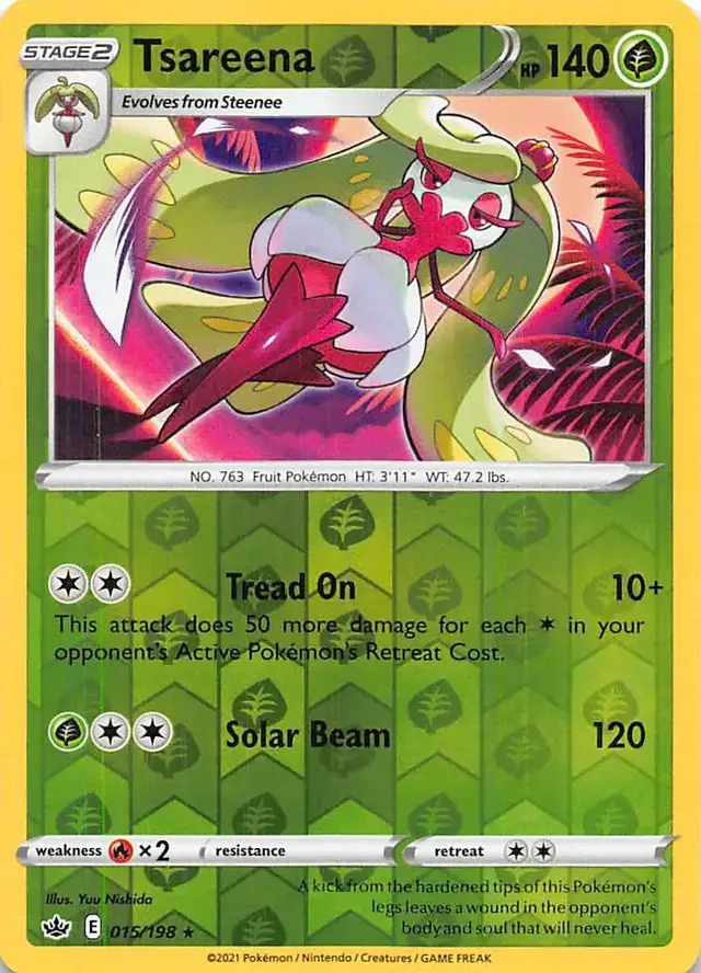 Tsareena [Reverse Holo] - Pokemon Chilling Reign #15