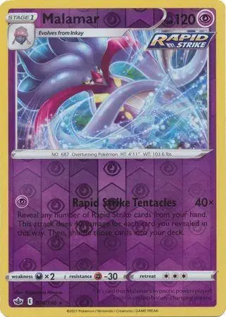 Malamar [Reverse Holo] - Pokemon Chilling Reign #70