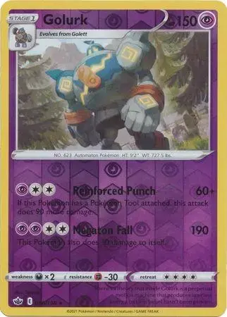 Golurk [Reverse Holo] - Pokemon Chilling Reign #66