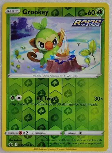 Grookey [Reverse Holo] - Pokemon Chilling Reign #16