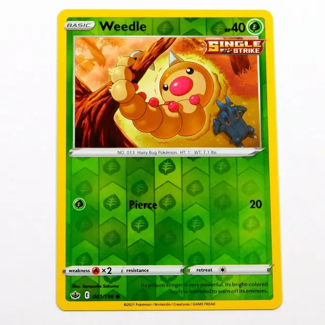 Weedle [Reverse Holo] - Pokemon Chilling Reign #1