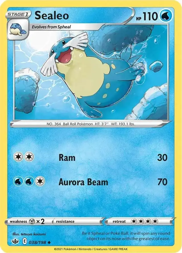 Sealeo - Pokemon Chilling Reign #38