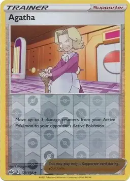 Agatha [Reverse Holo] - Pokemon Chilling Reign