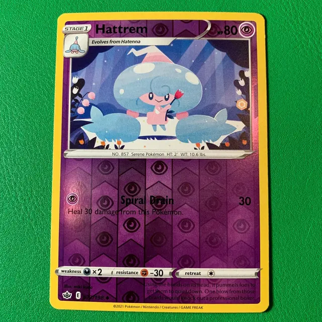 Hattrem [Reverse Holo] - Pokemon Chilling Reign #72