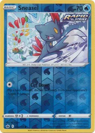 Sneasel [Reverse Holo] - Pokemon Chilling Reign #30