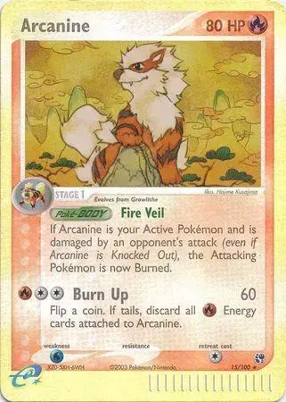 Arcanine [Reverse Holo] - Pokemon Sandstorm #15