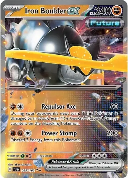 Iron Boulder ex - Pokemon Temporal Forces #99