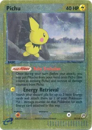 Pichu [Reverse Holo] - Pokemon Sandstorm #20