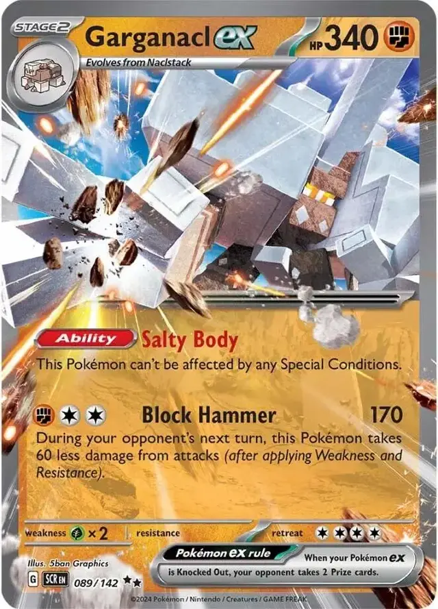 Garganacl ex - Pokemon Stellar Crown #89