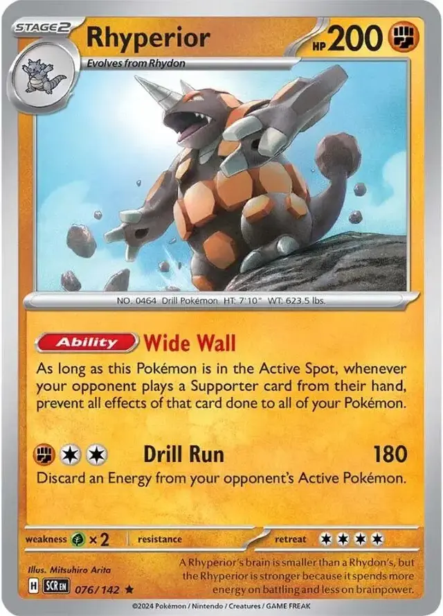 Rhyperior - Pokemon Stellar Crown #76