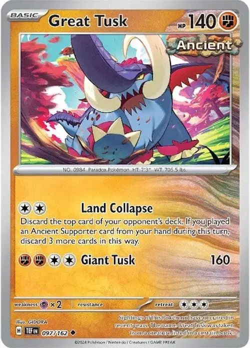 Great Tusk - Pokemon Temporal Forces #97